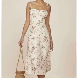 Reformation Saldana dress in flourish